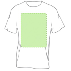 camiseta marcada